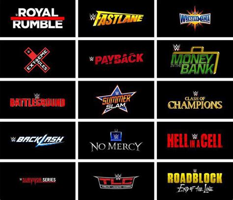 list of wwe ppvs